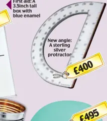  ??  ?? New angle: A sterling silver protractor 400 £