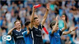  ??  ?? Boch to the future: This was Bochum's first top-flight game since their relegation in 2010.