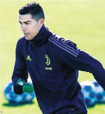  ??  ?? Cristiano Ronaldo könnte sich in den Stadion-Geschichts­büchern verewigen. Verfolgen Sie die CL-Partie YB – Juventus im Liveticker auf 20minuten.ch