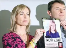  ??  ?? Kate McCann and Gerry McCann