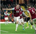  ??  ?? Chris Wood has been in excellent goalscorin­g form for Burnley.