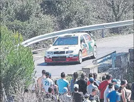  ?? FOTO: V.LL ?? Jen Kopecky con el Skoda ha dado el golpe. Se apuntó la 1ª SS de Alemania