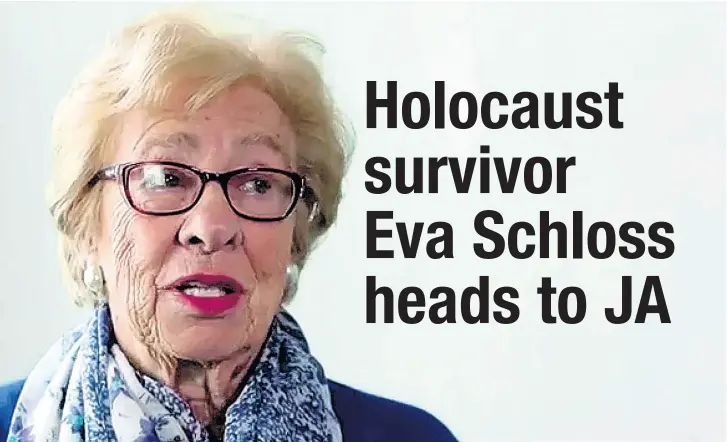  ??  ?? Holocaust survivor Eva Schloss.