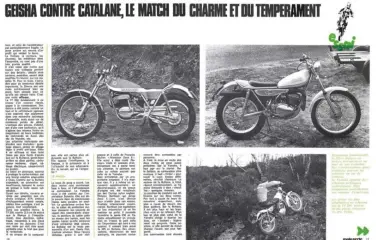  ??  ?? Yamaha TY 250 et Bultaco Sherpa, deux motos majeures sur le marché en 1974…