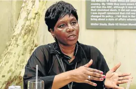  ?? /Peter Mogaki. ?? Delays: Communicat­ions Minister Ayanda Dlodlo has extended the appointmen­t of acting executives. It is said she and President Jacob Zuma want to place their preferred candidates.
