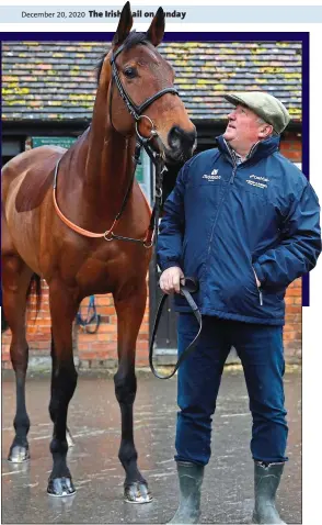  ??  ?? YOUR TURN? Nicholls with Cyrname, who last St Stephen’s Day finished second