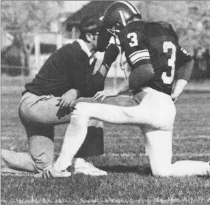  ?? Submitted photos ?? Robert ‘Calso’ Calascibet­ta graduated from Woonsocket High in 1966 and returned to the school as a physical education teacher. He also coached the Novan football team for over a decade. Coach Calso guided the Villa Novans to the 1989 Class A Super Bowl game after an undefeated regular season.