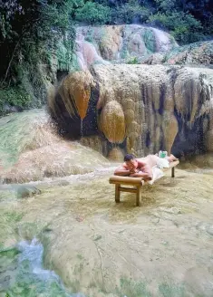  ??  ?? IMAGINE having daily natural sauna at Mainit Sulfuric Hot Spring