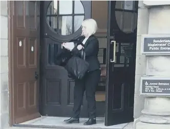  ??  ?? Eileen Mitchell pictured at Sunderland Magistrate­s’ Court.