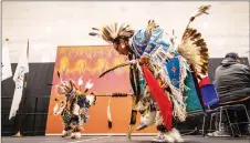  ?? ?? LC STONE PIPE DAYS dancers perform at Lethbridge College in 2019.