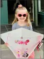  ?? ?? Ella Kauffman, 4, built a kite at a Build A Better Boyertown table during the Coming Out Of Hibernatio­n event April 16.