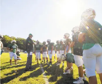  ?? KRISTEN HARRISON/THE MORNING CALL ?? The Pen Argyl football team is looking for some brighter moments during the 2019 season. A key to that will be improving the productivi­ty of the offense, which averaged just 213 yards per game in 2018.