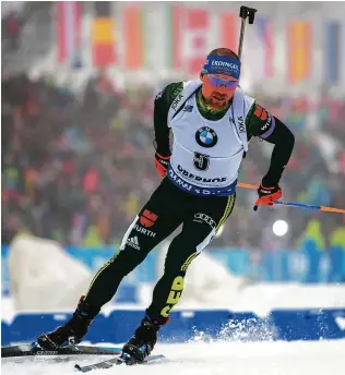  ?? FOTO: SASCHA FROMM ?? Erik Lesser war gestern mit Platz  im Sprint zufrieden.