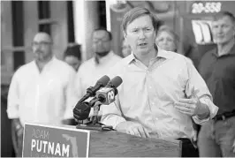  ?? MONICA HERNDON/AP ?? Adam Putnam, a self-described “NRA sellout,” is running for governor. Disney has donated to his political committee. Parkland and Pulse survivors may protest those donations.