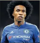  ??  ?? WILLIAN: Targeting Euro trophy