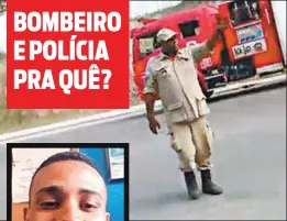  ??  ?? Vídeo mostra bombeiro e policial se negando a socorrer Rômulo (esq.)