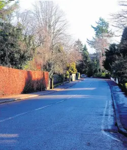  ??  ?? Concerned Parents want the speed limit reduced on Doune Road