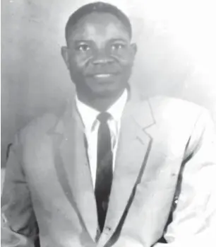  ??  ?? Alhaji Abubakar Akanbi Jos, the 11th Balogun Alanamun of Ilorin while he was still young