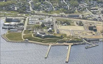  ??  ?? Fort Trumbull State Park and the surroundin­g neighborho­od, New London, in 2005.