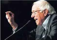  ?? AP ?? Sanders anunció el martes su segundo intento de alcanzar la presidenci­a de EE. UU.