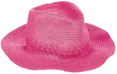  ??  ?? Women’s pink summer hat, £14.99, TK Maxx.