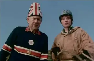  ??  ?? TOP: Grover Krantz, rifle at the ready. CENTRE: Nepalese Yeti impression­ist Khunjo Chumbi. ABOVE: Squadron Leader Lester Davis in patriotic garb.