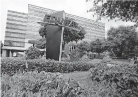  ?? [AP PHOTO] ?? This 2012 photo shows the headquarte­rs of Equifax Inc., in Atlanta. Equifax expects the financial impact from a massive data breach earlier in 2017 to linger and weigh down fourth-quarter results.