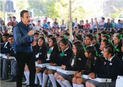  ?? CORTESÍA ?? Hidalgo ocupa el lugar 4 a nivel nacional en cobertura del nivel medio superior.