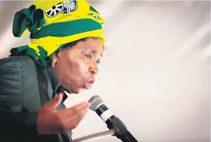  ?? Picture: AFP ?? PRESIDENT’S CHOICE. Nkosazana Dlamini-Zuma is heading up a task team appointed by President Cyril Ramaphosa to sort out governance issues in the North West.