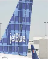  ?? Associated Press file photo ?? Jetblue is among the carriers at Albany Internatio­nal Airport increasing capacity, returning to the larger Airbus aircraft it used before downsizing to small regional jets during the pandemic.