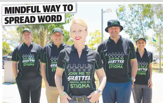  ?? SHOWING SUPPORT: Townsville’s Emergency Department director Dr Luke Lawton, paediatric­s director Dr Andrew White, child and youth psychiatri­st Dr Donna Dowling, medical services executive director Dr Andrew Johnson and paediatric­ian Dr Anne Miller are kee ??