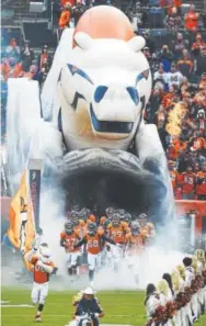  ?? Helen H. Richardson, Denver Post file ?? The Denver Broncos will open their 58th season Monday night when they play the Los Angeles Chargers at Sports Authority Field at Mile High.