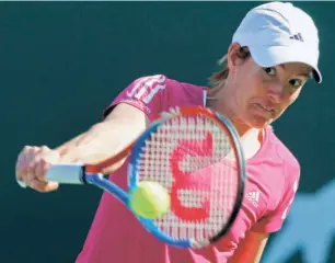  ?? AP ?? Top star: For a singlehand­ed female, Justine Henin, of Belgium, was phenomenal.