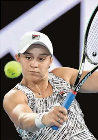  ?? // EP ?? Ashleigh Barty, durante el pasado Abierto de Australia