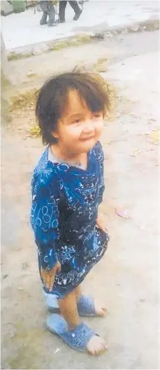  ??  ?? Fatima, 3, is said to have been killed during a 2010 NZSAS raid in Afghanista­n.