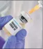  ?? REUTERS ?? A representa­tional image of a Covid-19 vaccine bottle.