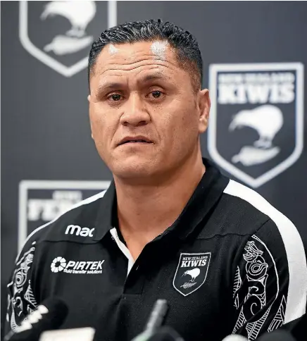  ??  ?? Coach David Kidwell was left scrambling to name a Kiwis squad after late defections.