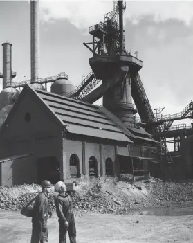  ?? HAMILTON PUBLIC LIBRARY ?? Hamilton’s first blast furnace opened in 1895 at Hamilton Iron and Steel, which later became Stelco. It stayed in operation until the late 1960s.