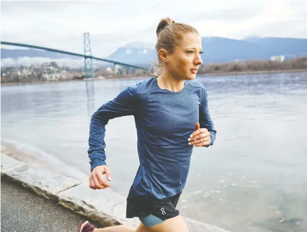  ?? — MILES CLARK/HANDOUT VIA REUTERS. ?? After missing out on a chance to compete at the Rio Summer Games in 2016, Vancouver marathon runner Rachel Cliff is chasing her Olympic dream again. But her hopes for Tokyo 2020 were pushed back by the COVID-19 pandemic.