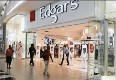  ?? PHOTO: REUTERS ?? Edgars stores holding company Edcon argued in court yesterday that it had not flouted the National Credit Act.