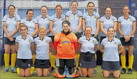  ?? Picture: Andy Jones FM19179312 ?? Maidstone ladies’ 2nds before their game with Gore Court ladies