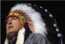  ?? MARK TAYLOR/THE CANADIAN PRESS ?? Assembly of First Nations National Chief Perry Bellegarde said First Nations people face alarming acts of hatred.