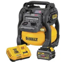  ?? HANDOUT/TNS ?? DeWALT’s Flexvolt 60V Max 2.5 Gallon Cordless Air Compressor is part of the DeWALT Flexvolt line.