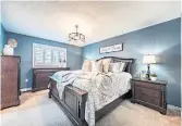  ?? ?? The primary bedroom is large enough to fit a king size bed with multiple dressers and night stands.