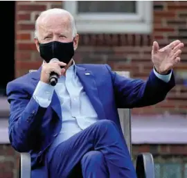  ??  ?? CAMPAñA. El demócrata Joe Biden estuvo ayer en Michigan.