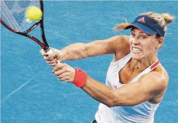  ?? FOTO: DPA ?? Zweite frühe Pleite in Folge: Angelique Kerber muss hart an sich arbeiten.