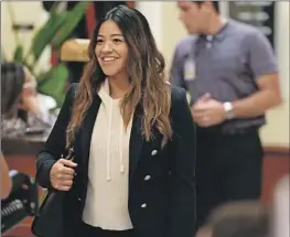  ?? Scott Everett White ABC ?? NELL (Gina Rodriguez) attempts to revive her life with a new job and more in ABC’s “Not Dead Yet.” She starts getting advice from the unlikelies­t of sources.