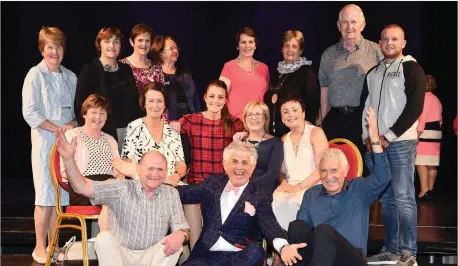  ??  ?? Noel Cunningham Guest MC with Andy O’Sullivan, Pat Doolan Chairman I(seated from left) Mary Finnegan, Dr Patricia Mangan, Juliett Culloty, Marian O’Keeffe, Phyllis O’Sullivan (back from left) Kay Spillane, Patricia Barrett, Mary O’Donoghue, Elsie...