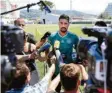  ?? Foto: dpa ?? Sami Khedira spricht druckreif. Derzeit aber nicht mit Reportern.