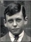  ??  ?? At school: As pupil in 1927